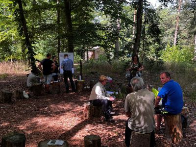 Foto: WALDPÄDAGOGIK auf der Burg Feuerstein / Ebermannstadt